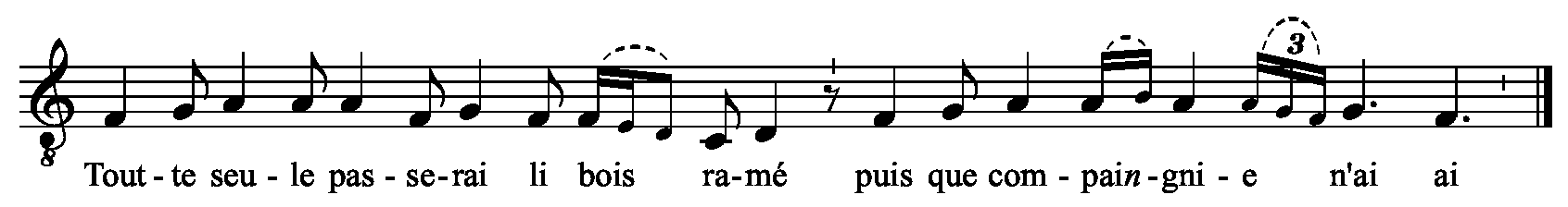 Refrain musical notation